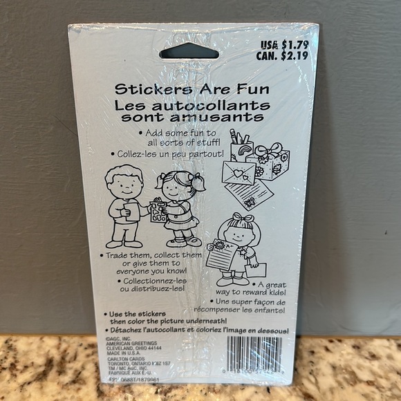 Sealed vintage Forget Me Not Floral Flower Garden Stickers NEW birdhouse birds - Picture 2 of 2